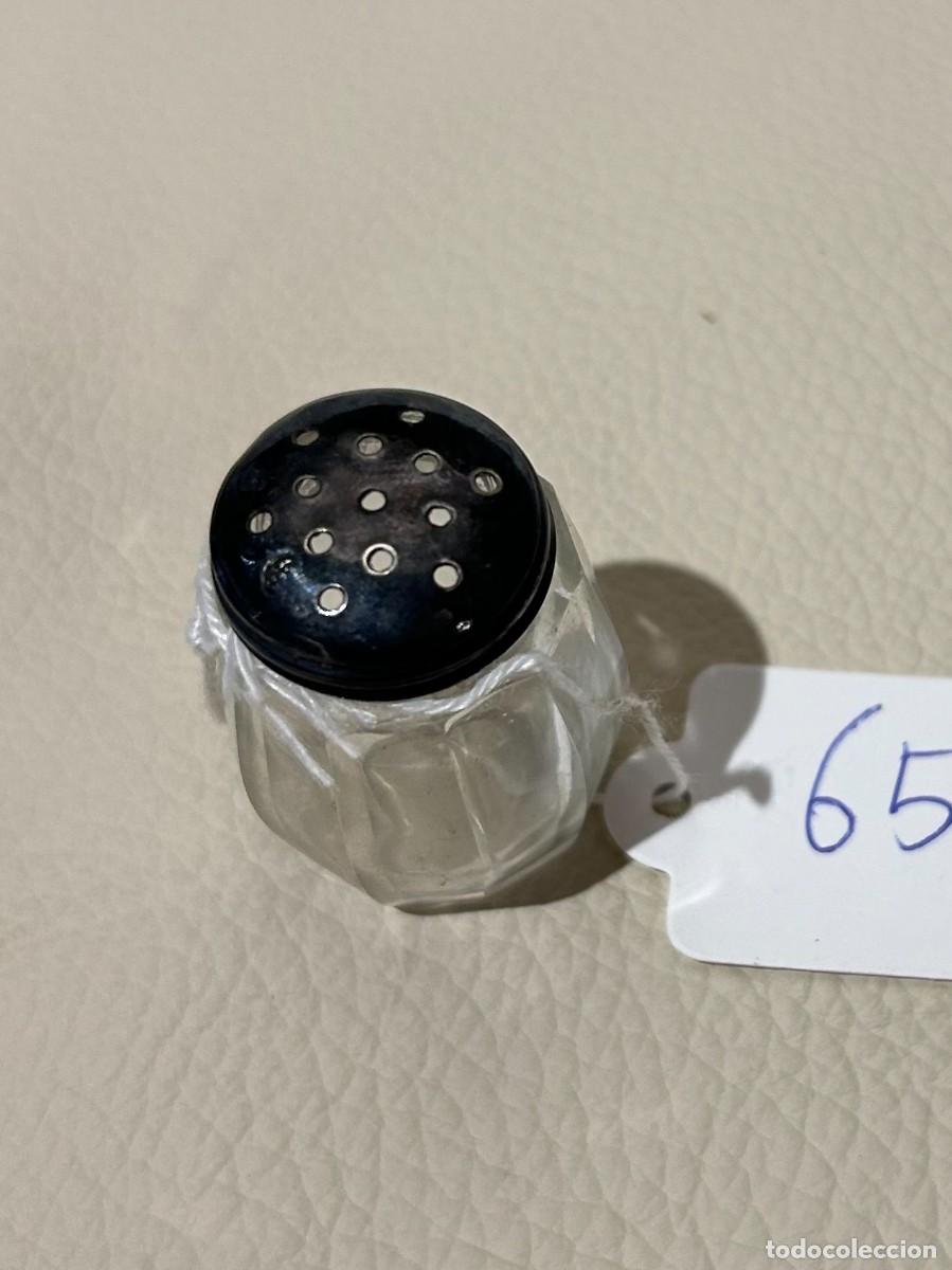 Antig&uuml;edades: SALERO DE CRISTAL Y PLATA - Foto 3