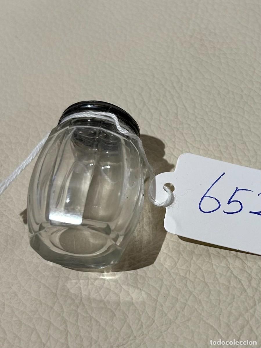 Antig&uuml;edades: SALERO DE CRISTAL Y PLATA - Foto 3