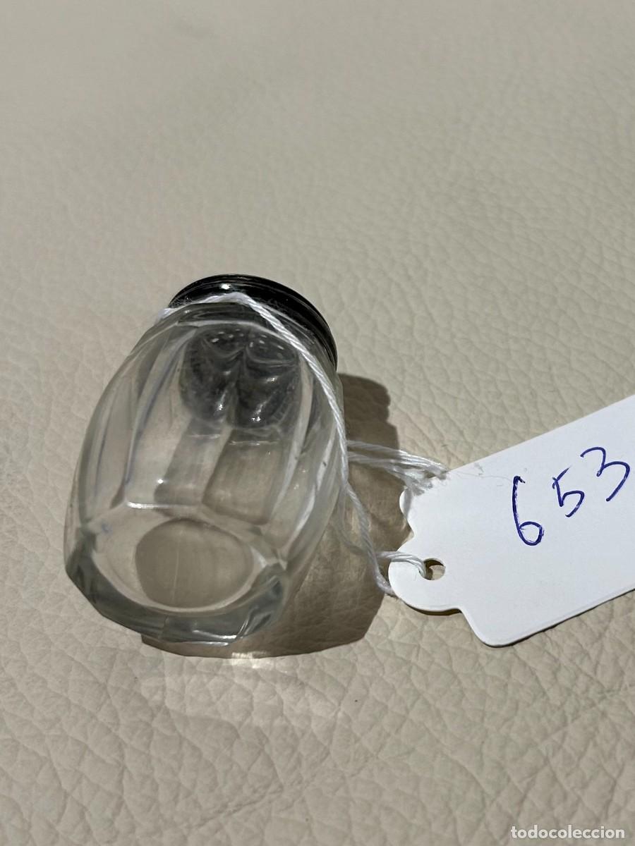 Antig&uuml;edades: SALERO DE CRISTAL Y PLATA - Foto 2