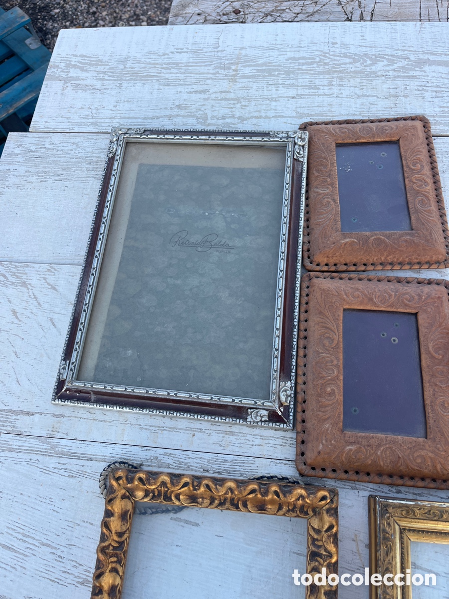 Antig&uuml;edades: Lote de marcos de madera piel - Foto 2