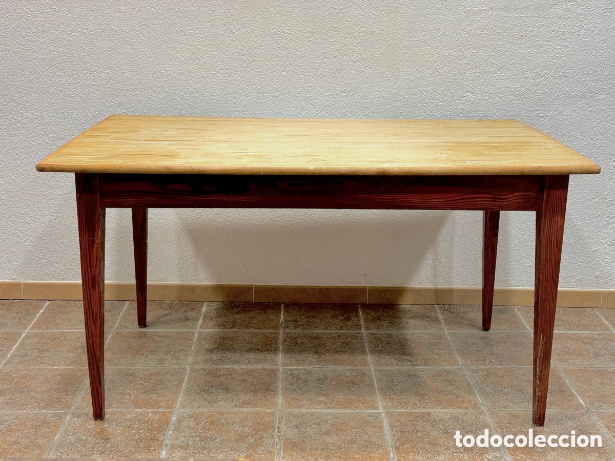 Antig&uuml;edades: Mesa de comedor madera - Foto 1