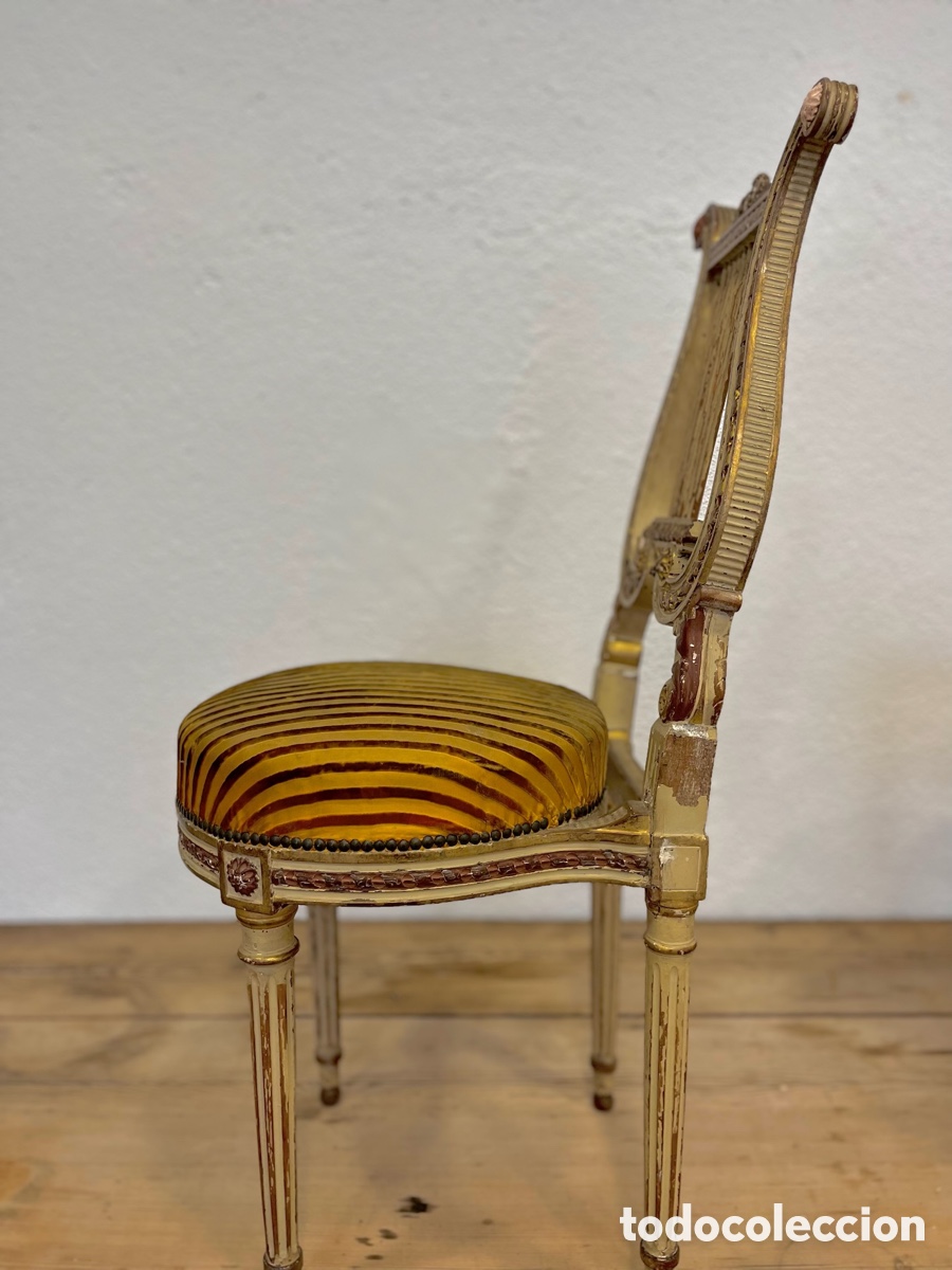 Antig&uuml;edades: Pareja de sillas Luis XVI - Foto 9