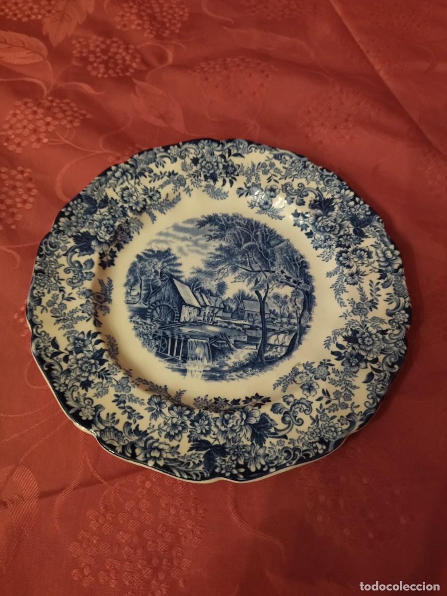 Antig&uuml;edades: Plato de postre de porcelana Mill Stream Johnson bros. - Foto 1