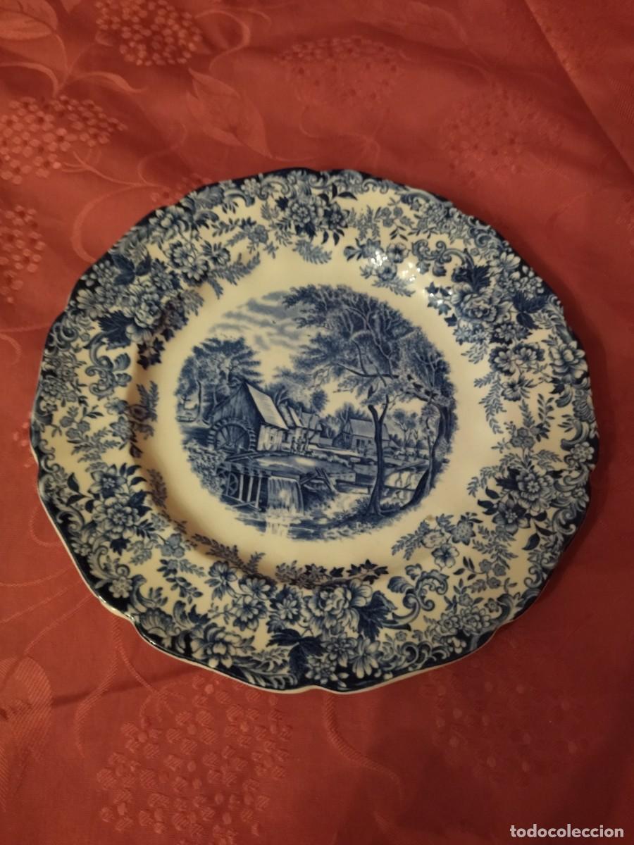 Antig&uuml;edades: Plato de postre de porcelana Mill Stream Johnson bros. - Foto 2