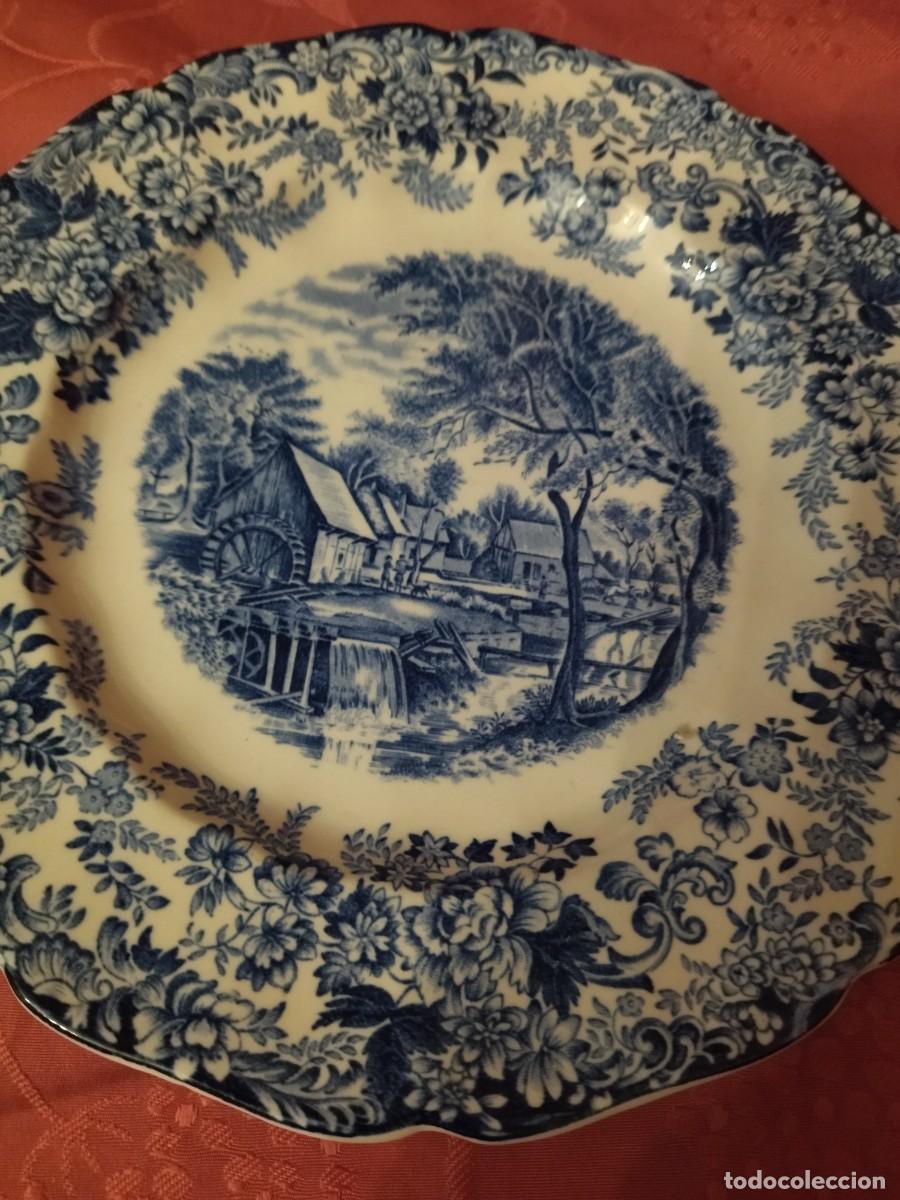 Antig&uuml;edades: Plato de postre de porcelana Mill Stream Johnson bros. - Foto 3