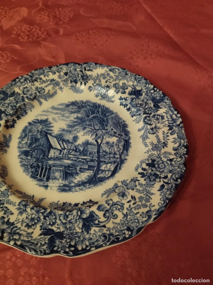 Antig&uuml;edades: Plato de postre de porcelana Mill Stream Johnson bros. - Foto 4