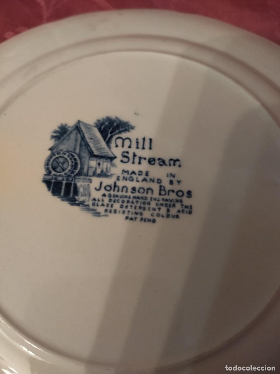 Antig&uuml;edades: Plato de postre de porcelana Mill Stream Johnson bros. - Foto 6