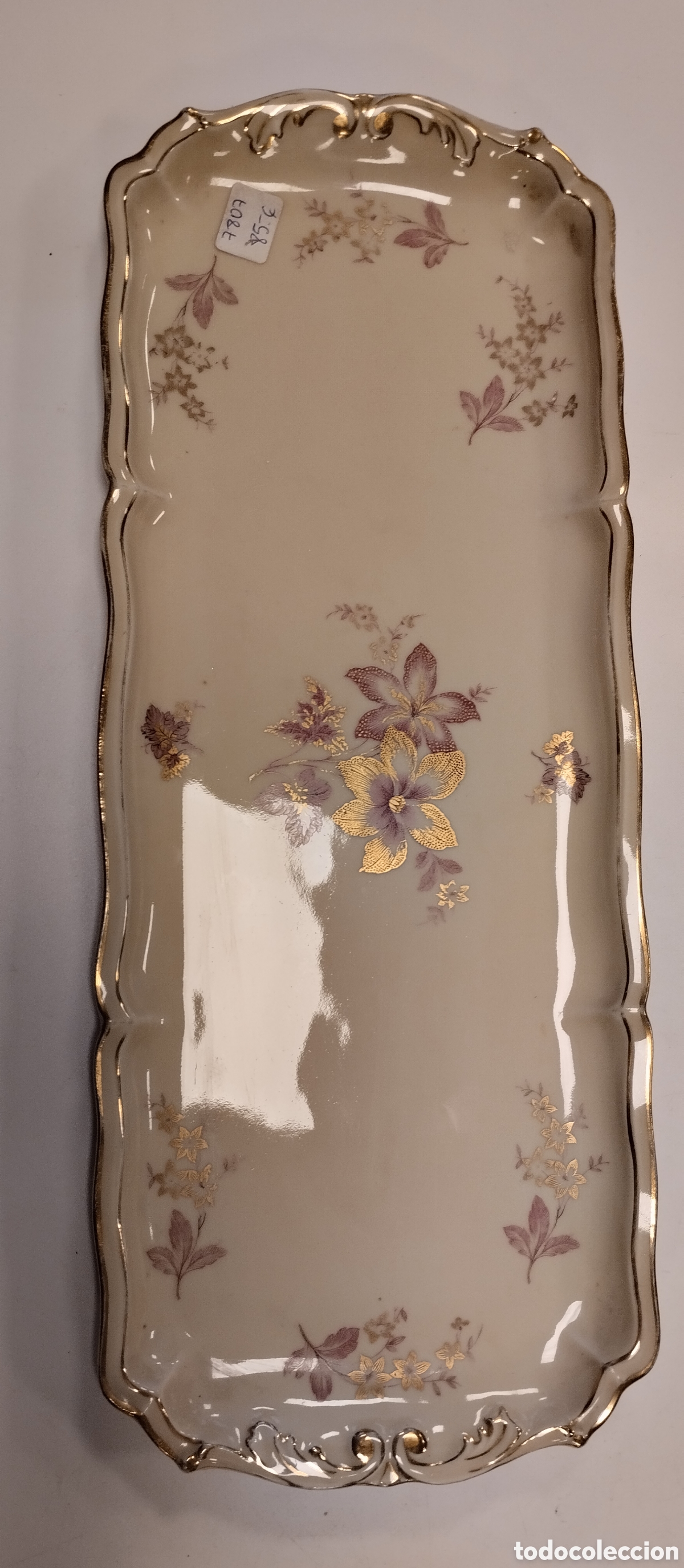 Antig&uuml;edades: Bandeja de Limoges 39,5x16 cms. - Foto 3