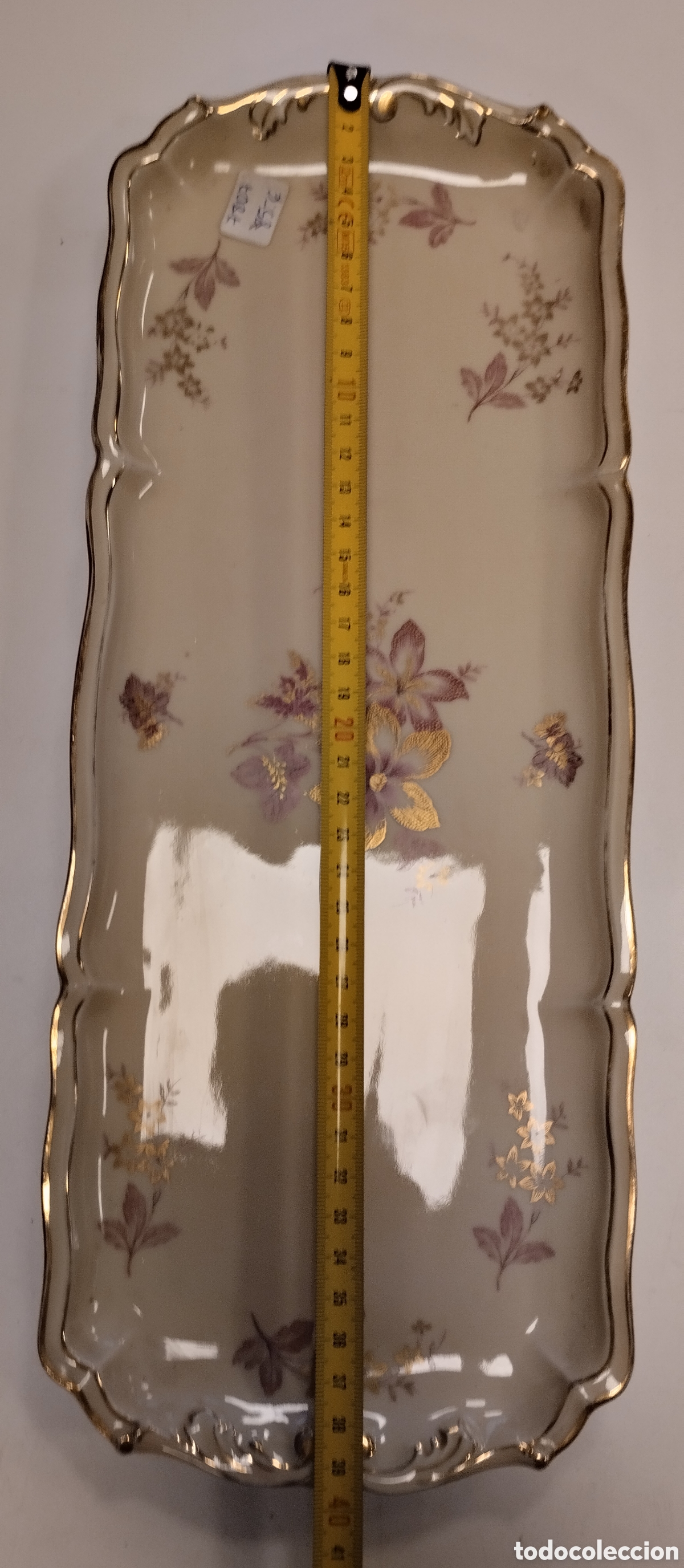 Antig&uuml;edades: Bandeja de Limoges 39,5x16 cms. - Foto 5
