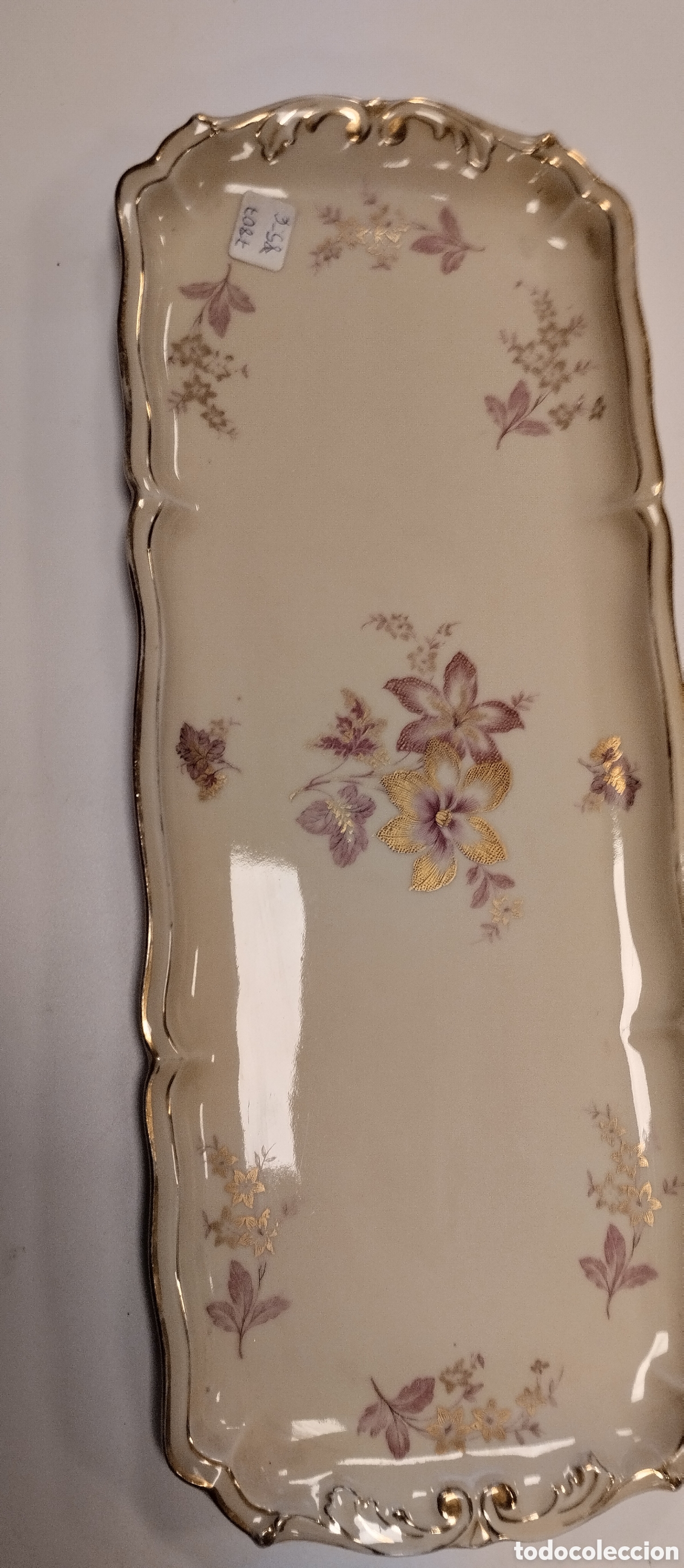 Antig&uuml;edades: Bandeja de Limoges 39,5x16 cms. - Foto 1