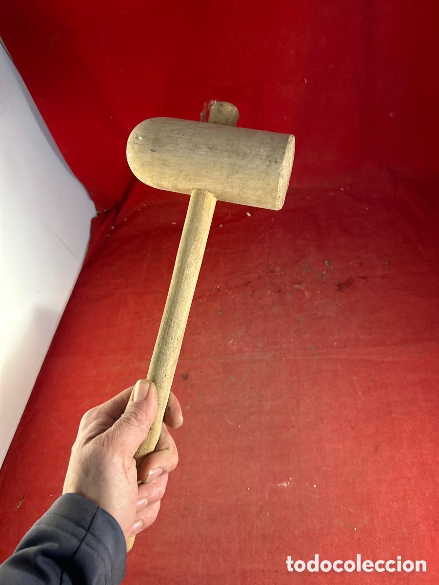 Antig&uuml;edades: MAZO DE MADERA - Foto 2