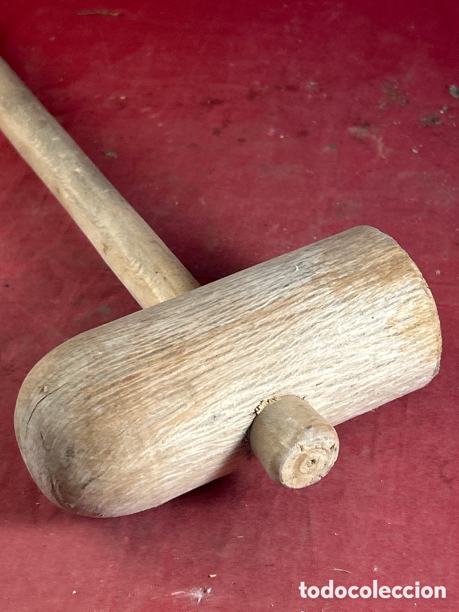 Antig&uuml;edades: MAZO DE MADERA - Foto 3