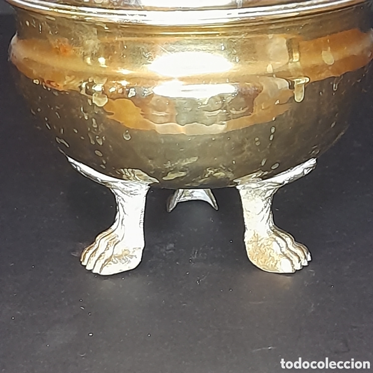Antig&uuml;edades: Macetero de laton. - Foto 2