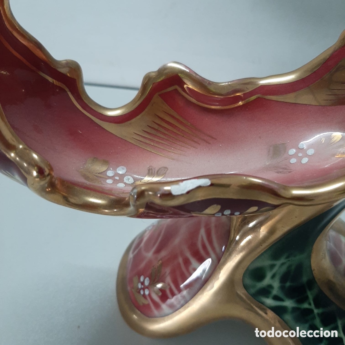 Antig&uuml;edades: Centro de mesa porcelana - Foto 3