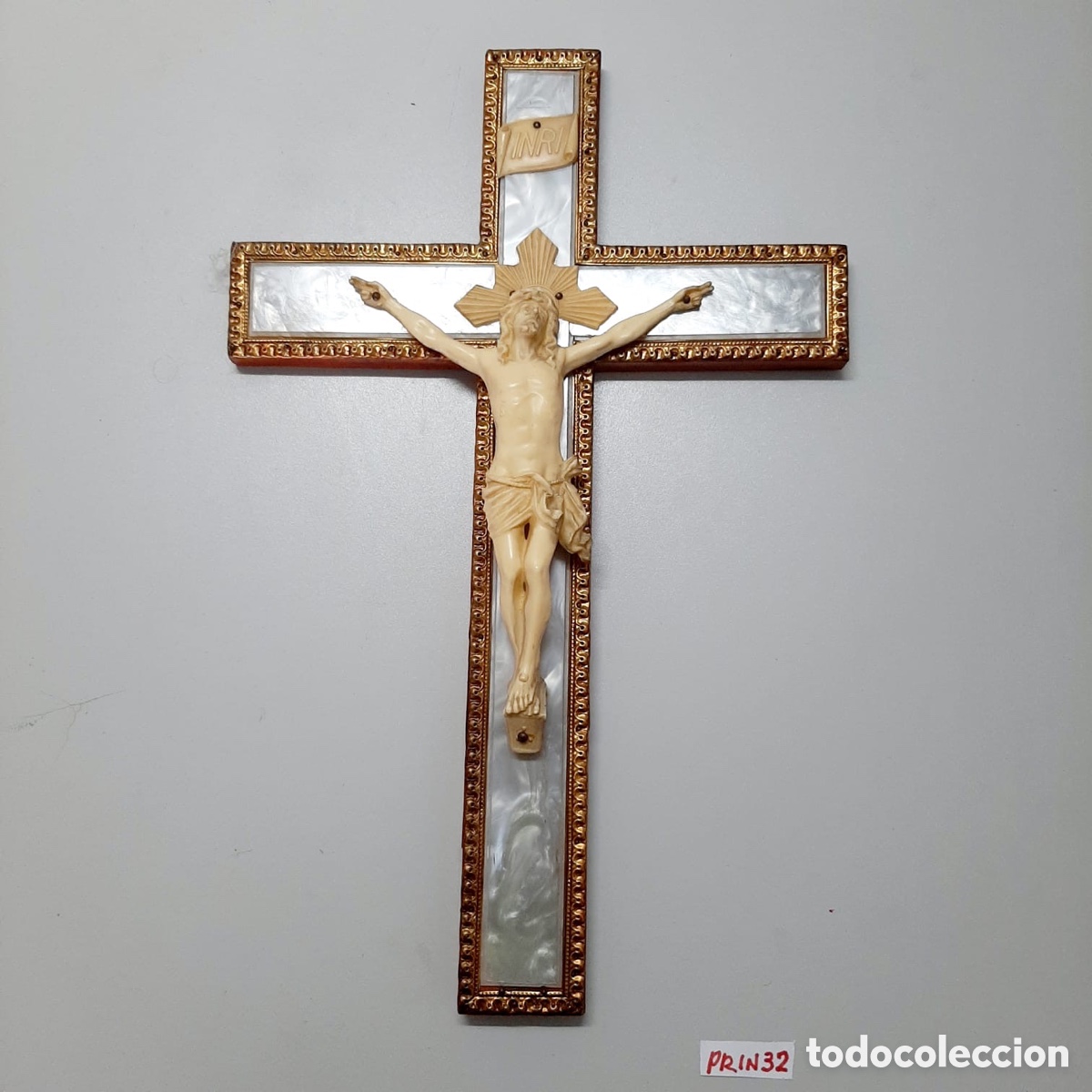 Antig&uuml;edades: Crucifijo antiguo - Foto 2
