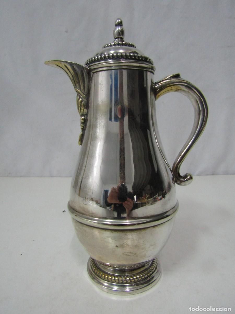 Antig&uuml;edades: PRECIOSA TETERA DE ALPACA PLATEADA ANTIGUA - 580 GR - Foto 1