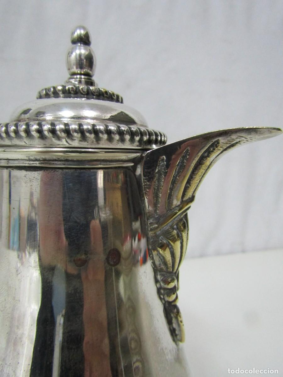 Antig&uuml;edades: PRECIOSA TETERA DE ALPACA PLATEADA ANTIGUA - 580 GR - Foto 3