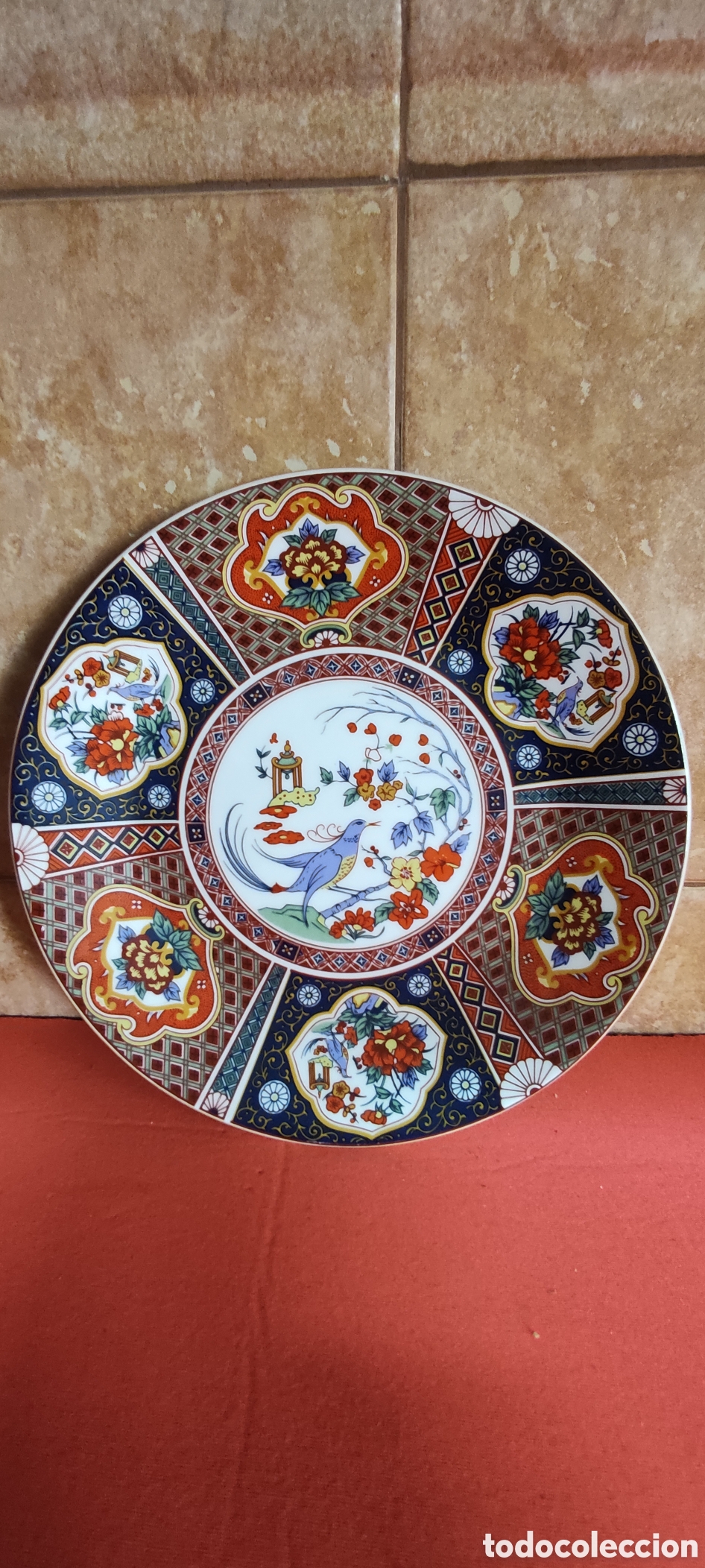 Antig&uuml;edades: Plato de porcelana japonesa - Foto 2