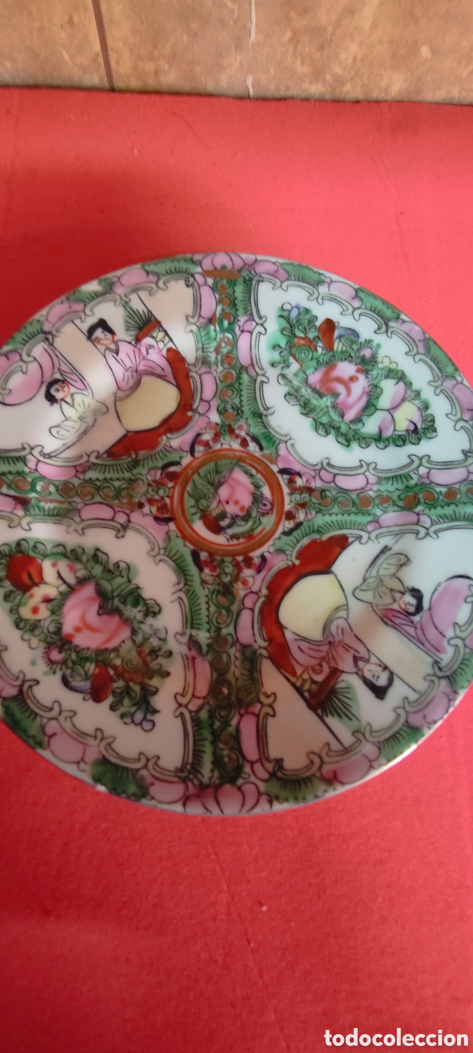 Antig&uuml;edades: PLATO DE PORCELANA CHINA - Foto 2