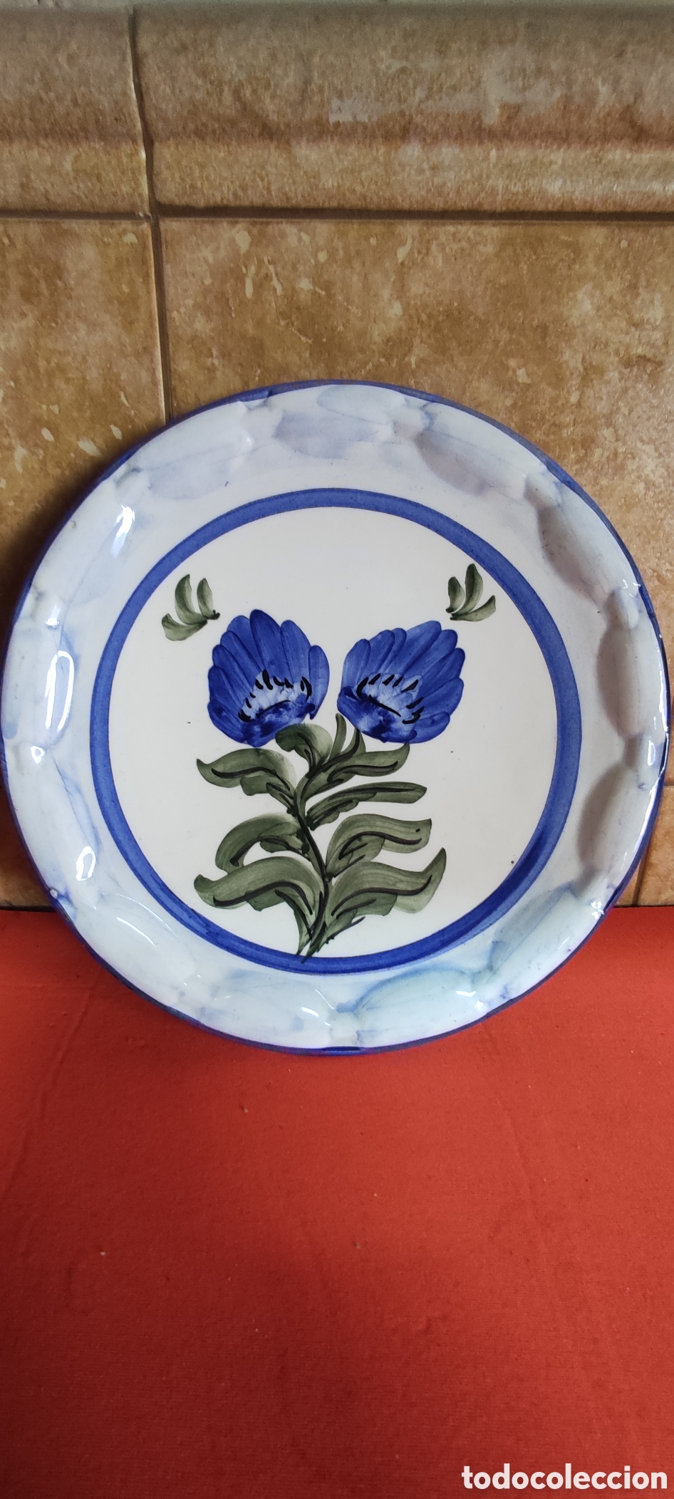 Antig&uuml;edades: Plato de ceramica - Foto 2