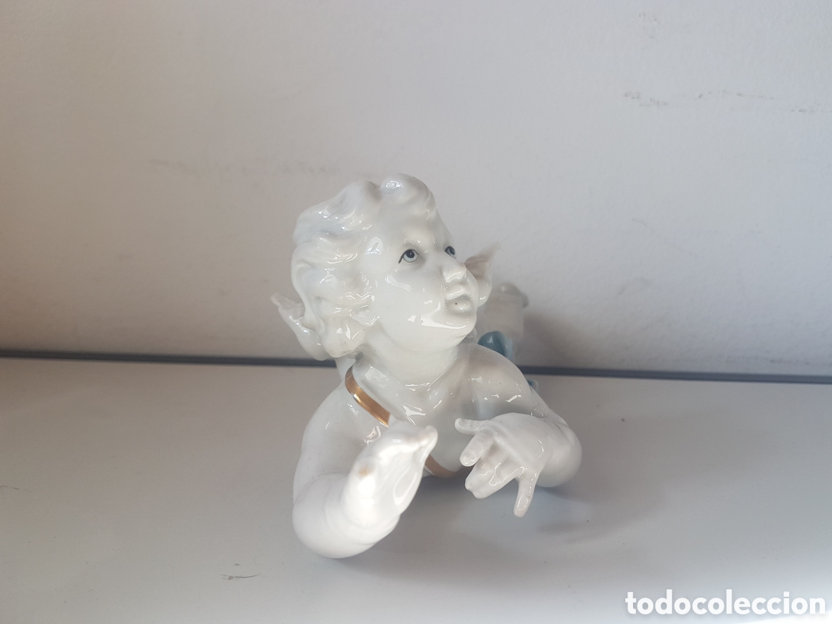 Antig&uuml;edades: Figura &Aacute;ngel porcelana de Algora - Foto 2