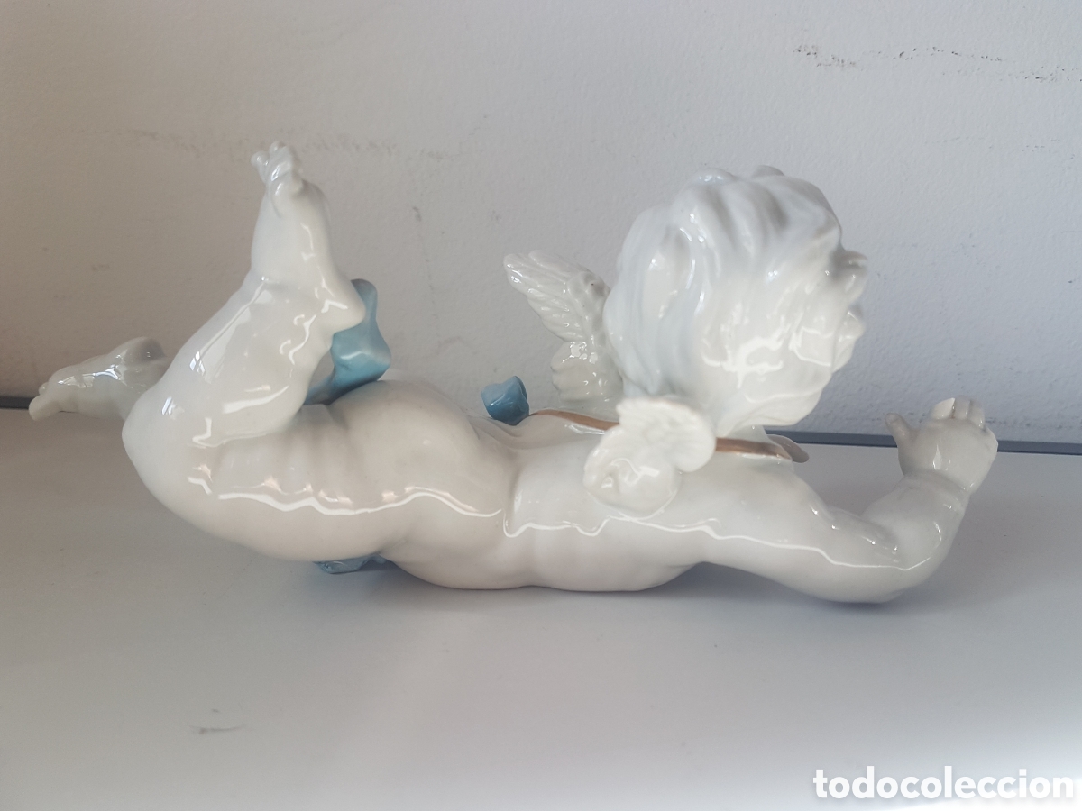 Antig&uuml;edades: Figura &Aacute;ngel porcelana de Algora - Foto 3