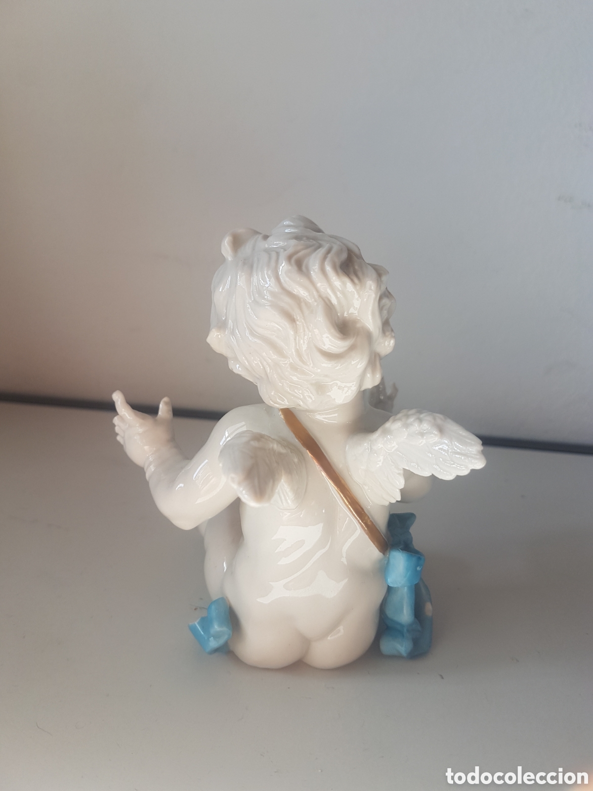 Antig&uuml;edades: Figura &Aacute;ngel porcelana de Algora - Foto 3