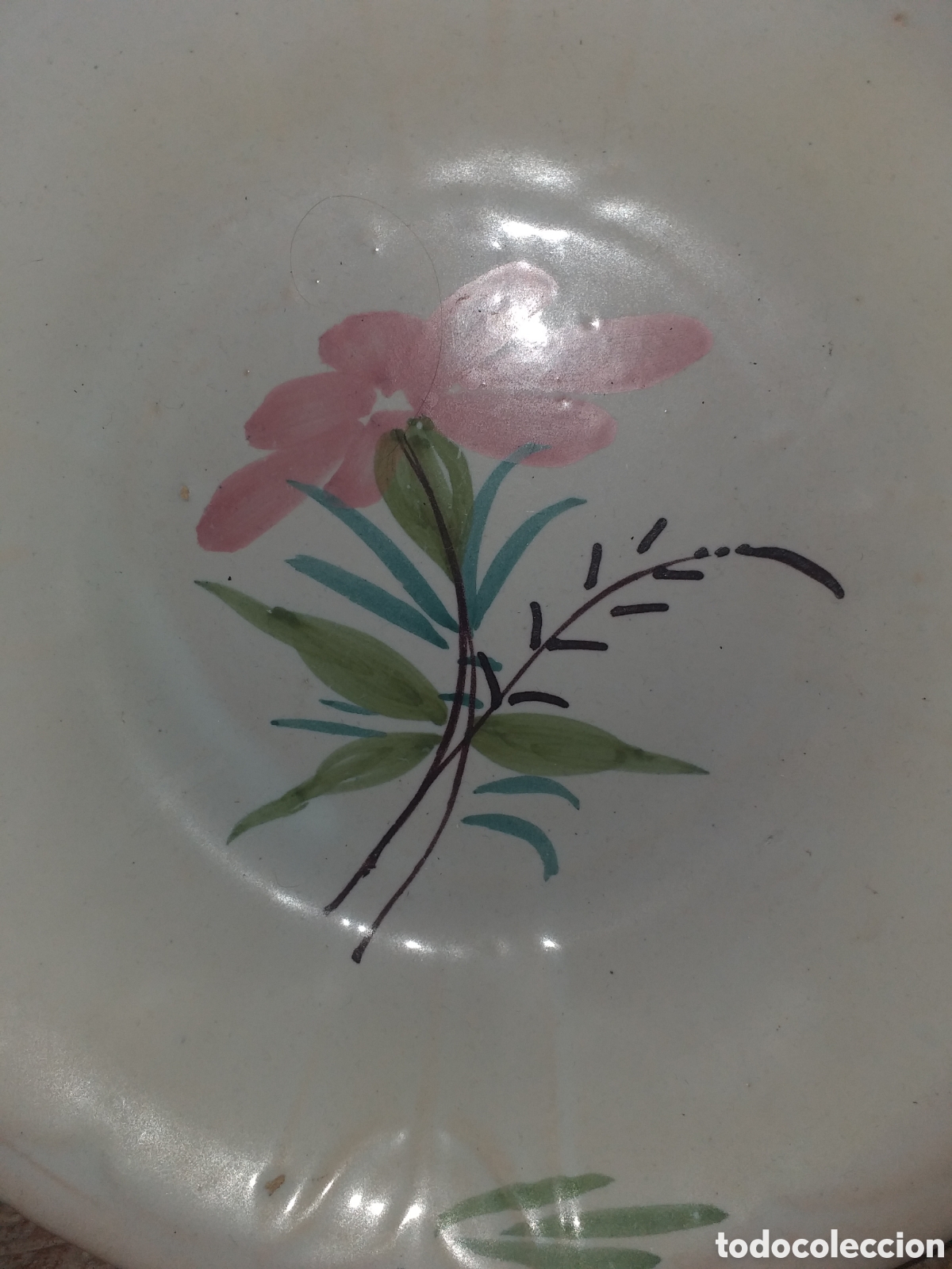 Antig&uuml;edades: Plato antiguo ceramica - Foto 2