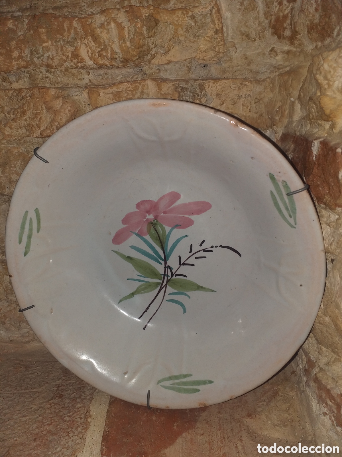 Antig&uuml;edades: Plato antiguo ceramica - Foto 3