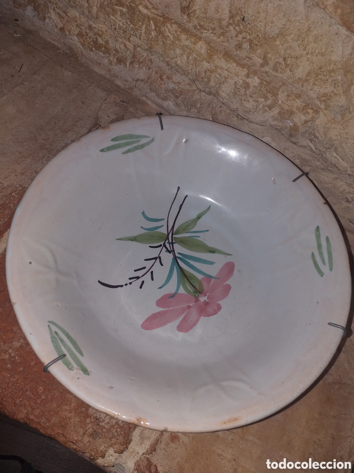 Antig&uuml;edades: Plato antiguo ceramica - Foto 6