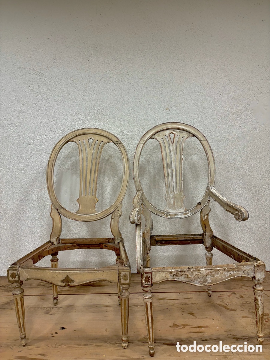 Antig&uuml;edades: &Eacute;poca Carlos IV policrom&iacute;a original - Foto 1