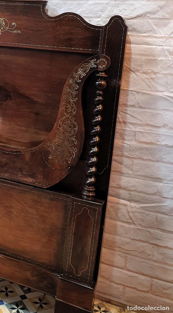 Antig&uuml;edades: Cama estilo Isabelino de 150 - Foto 9