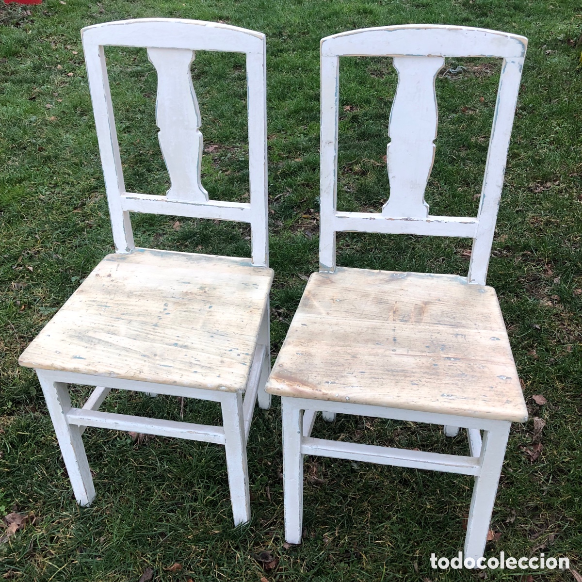 Antig&uuml;edades: DOS SILLAS ANTIGUAS DE MADERA - Foto 4
