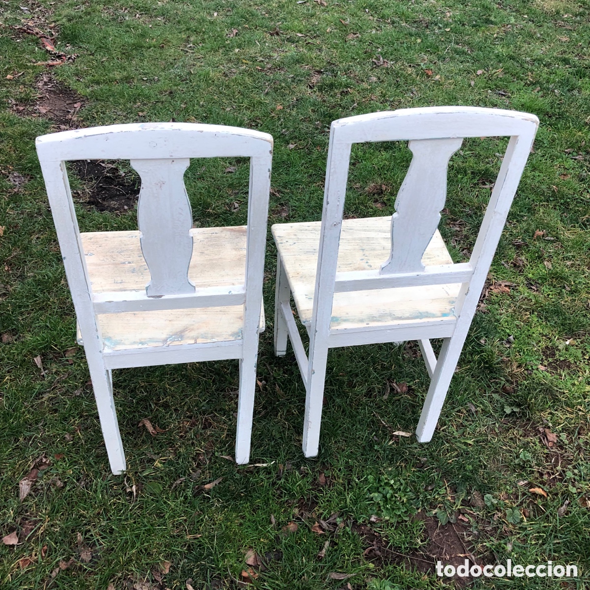 Antig&uuml;edades: DOS SILLAS ANTIGUAS DE MADERA - Foto 6