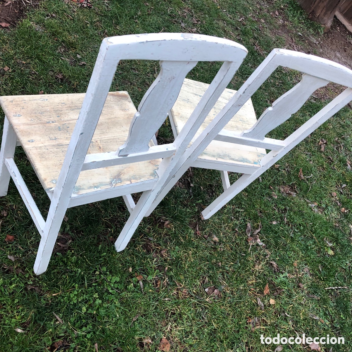 Antig&uuml;edades: DOS SILLAS ANTIGUAS DE MADERA - Foto 11