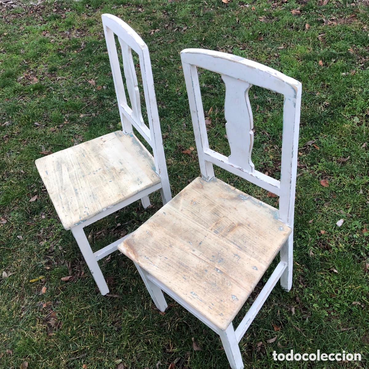 Antig&uuml;edades: DOS SILLAS ANTIGUAS DE MADERA - Foto 13