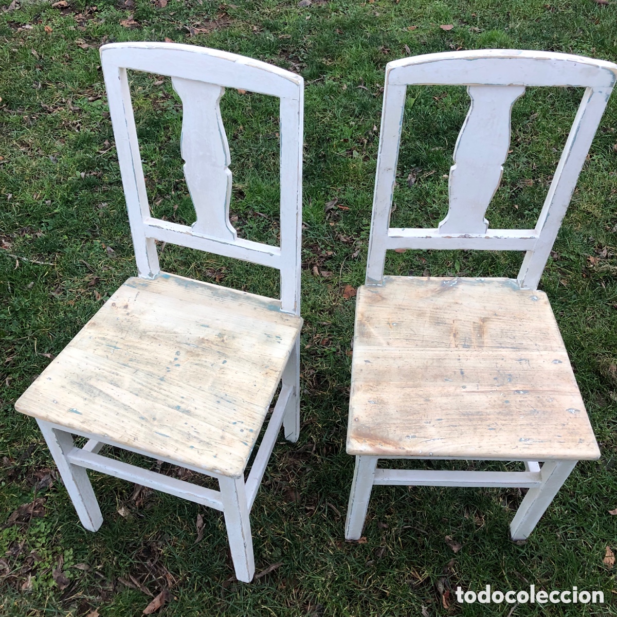 Antig&uuml;edades: DOS SILLAS ANTIGUAS DE MADERA - Foto 14