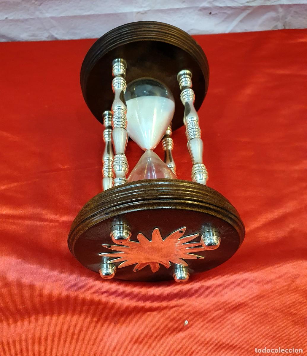 Antig&uuml;edades: Reloj de arena plata de ley - Foto 4