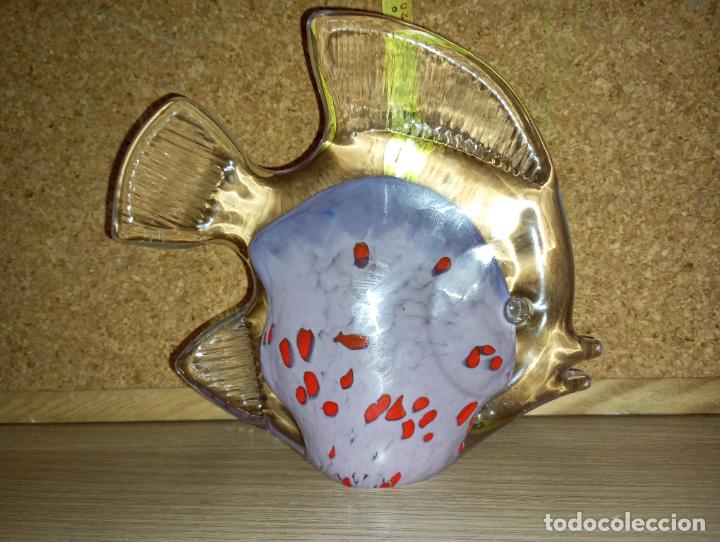 Antig&uuml;edades: Bonito pez en cristal de Murano - Foto 3