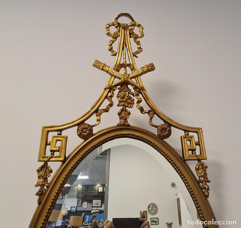 Antig&uuml;edades: Espejo Neocl&aacute;sico pan de oro - Foto 6