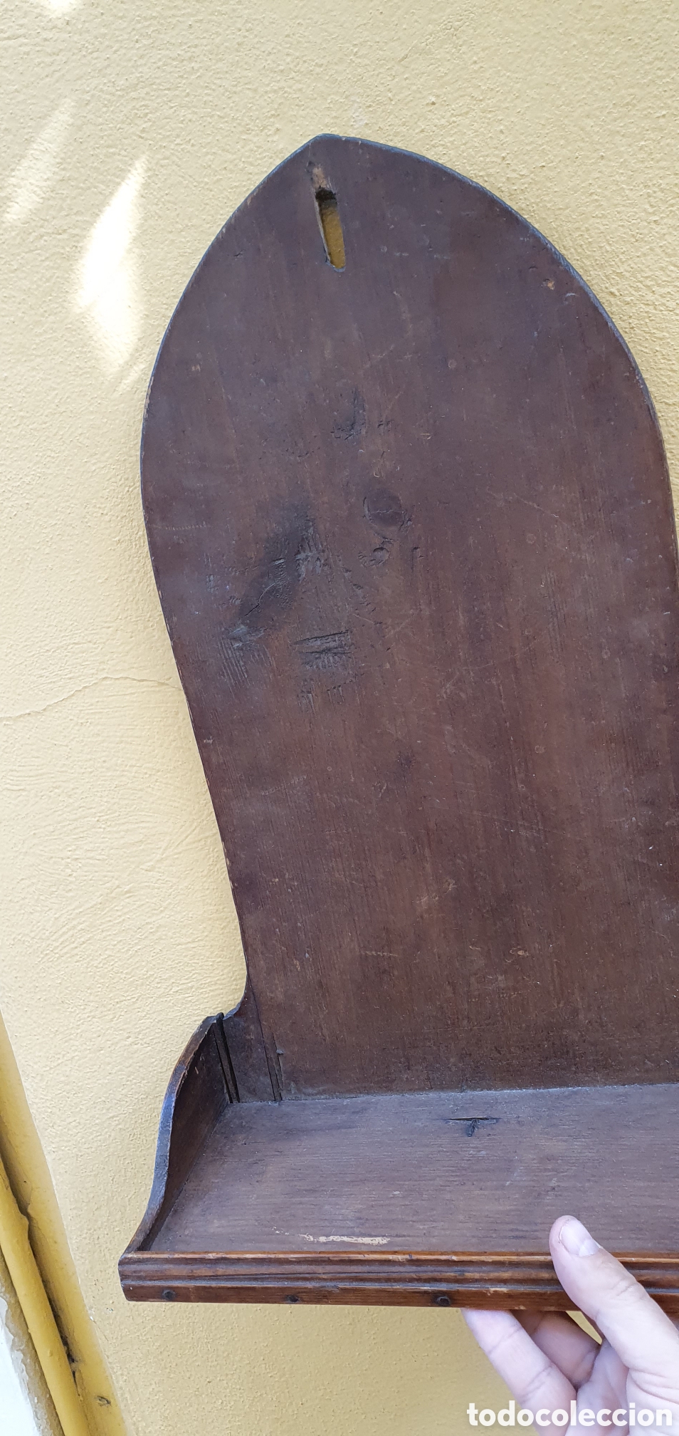 Antig&uuml;edades: ANTIGUA REPISA REALIZADA EN MADERA - Foto 2