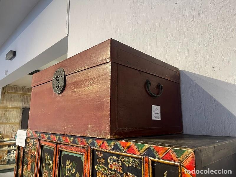Antig&uuml;edades: baul antiguo chino lacado - Foto 2