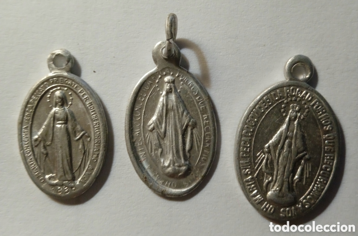 Antig&uuml;edades: LOTE MEDALLAS RELIGIOSAS - Foto 6