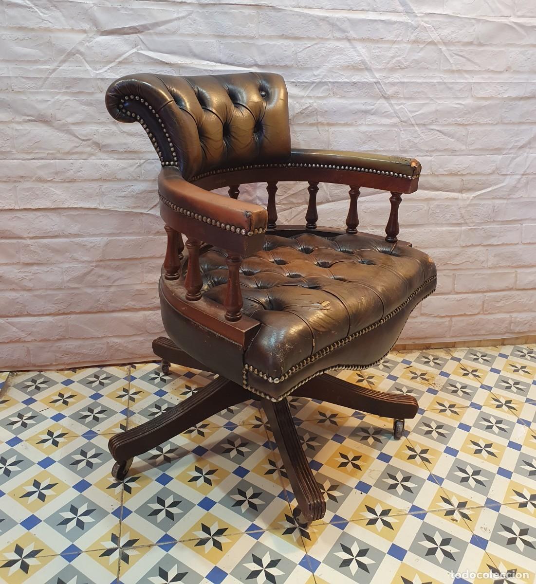 Antig&uuml;edades: Sillon giratorio chester - Foto 1