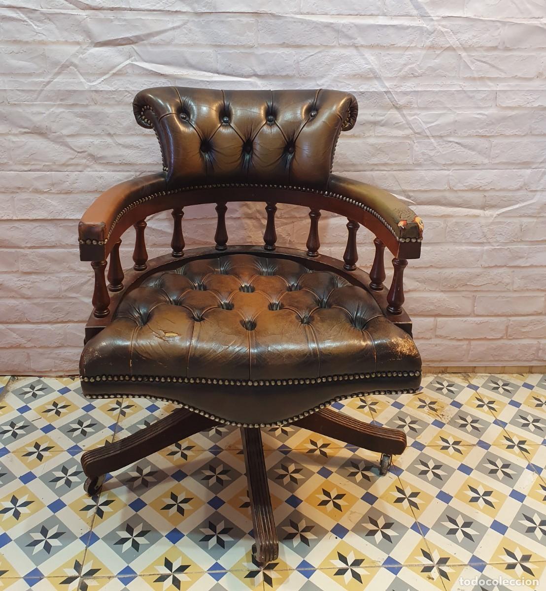 Antig&uuml;edades: Sillon giratorio chester - Foto 2
