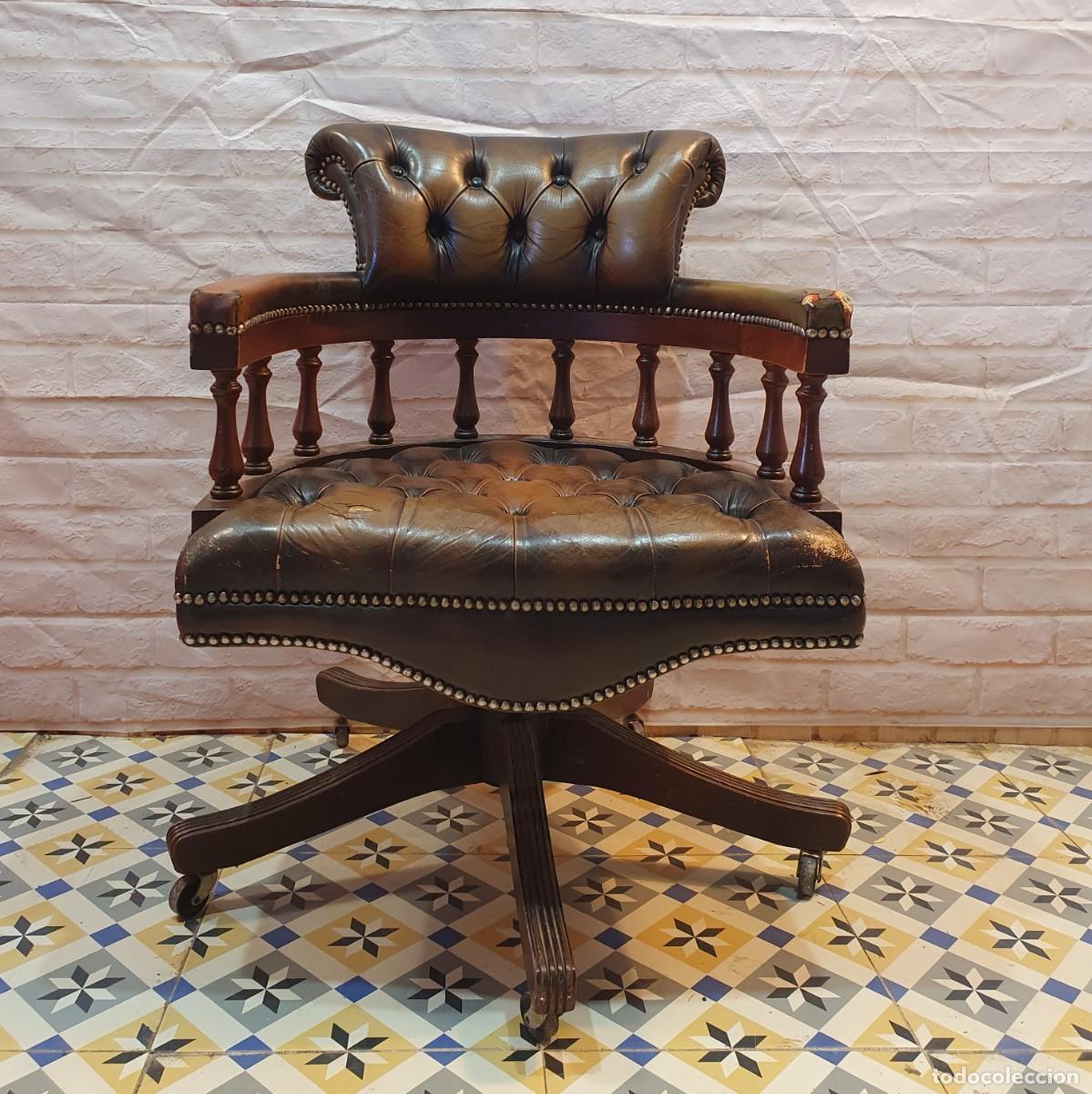 Antig&uuml;edades: Sillon giratorio chester - Foto 3