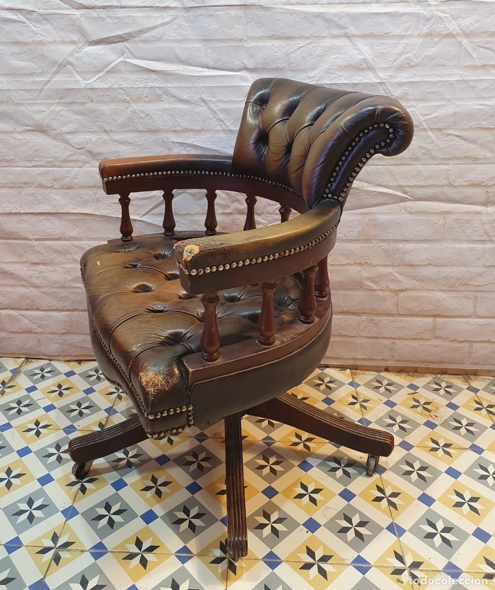 Antig&uuml;edades: Sillon giratorio chester - Foto 4