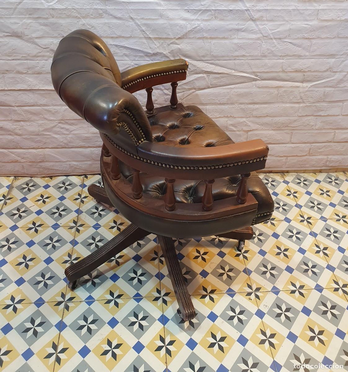 Antig&uuml;edades: Sillon giratorio chester - Foto 6