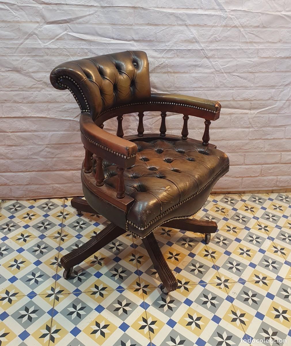 Antig&uuml;edades: Sillon giratorio chester - Foto 7