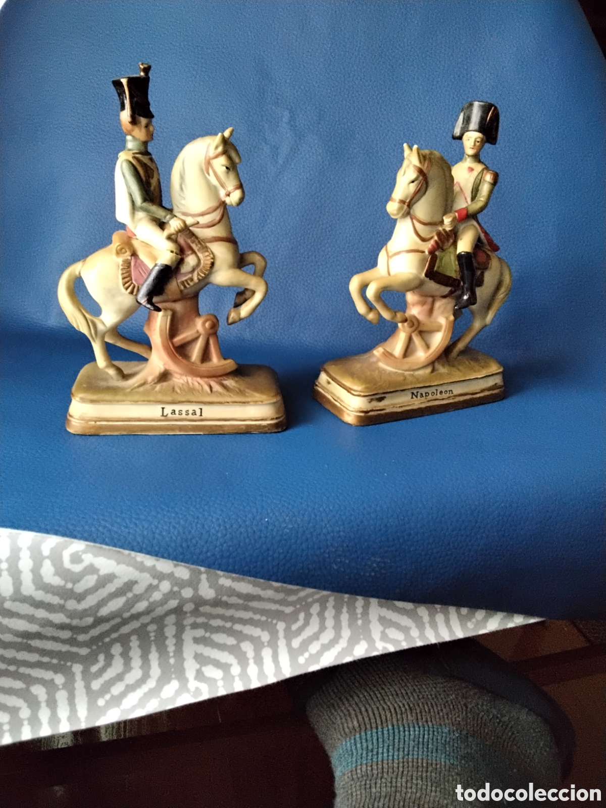Antig&uuml;edades: Figuras a caballo de NAPOLE&Oacute;N Y LASSAL - Foto 1